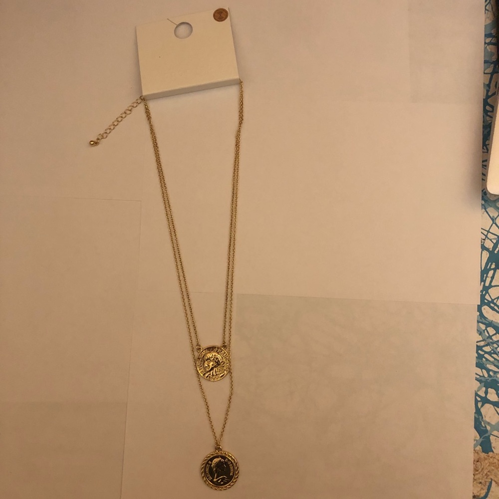 Forever 21 Roman themed pendent necklace.